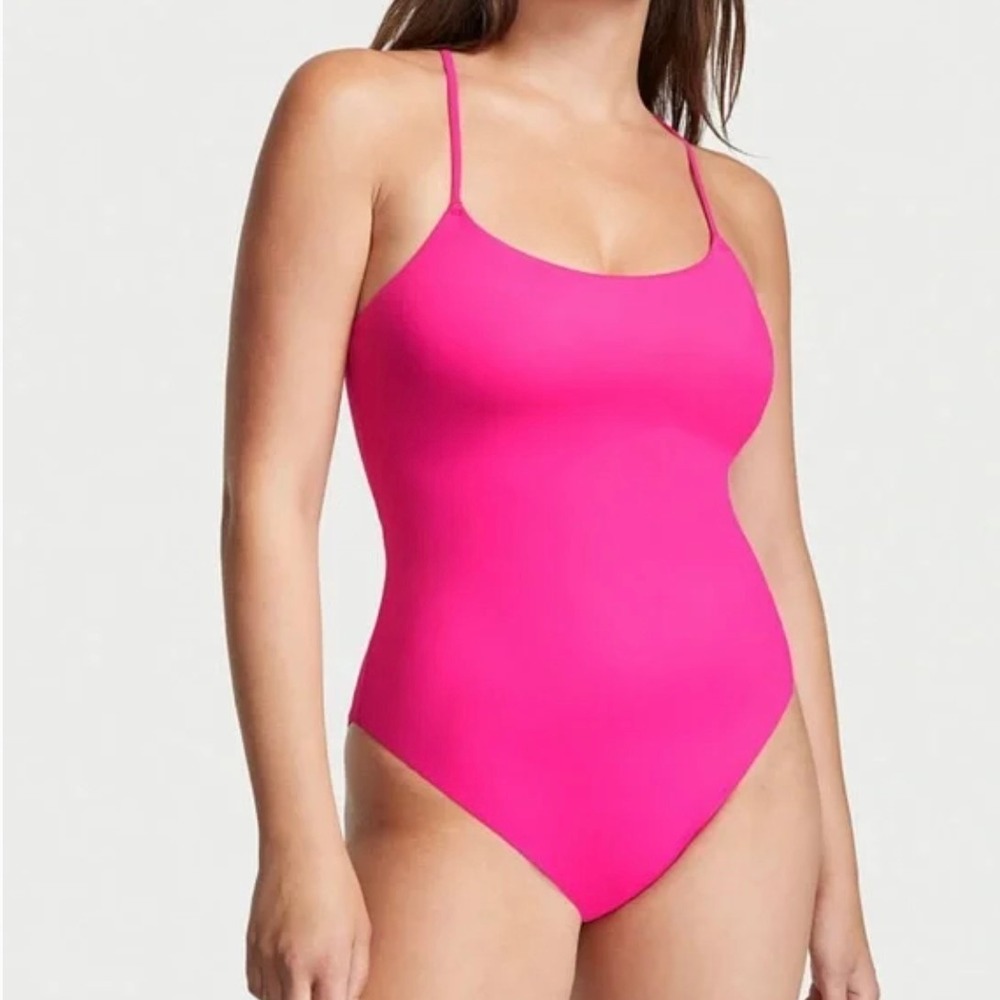 PINK Victoria's Secret Cheeky One Piece Swimsuit in Pink Size Extra Large